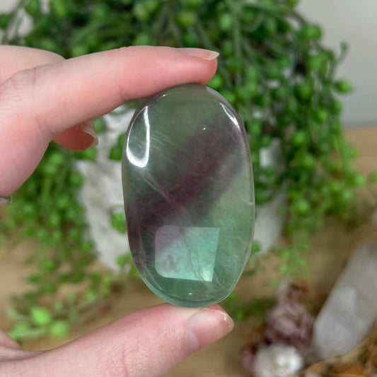 Candy Fluorite Palm Stone (S330)