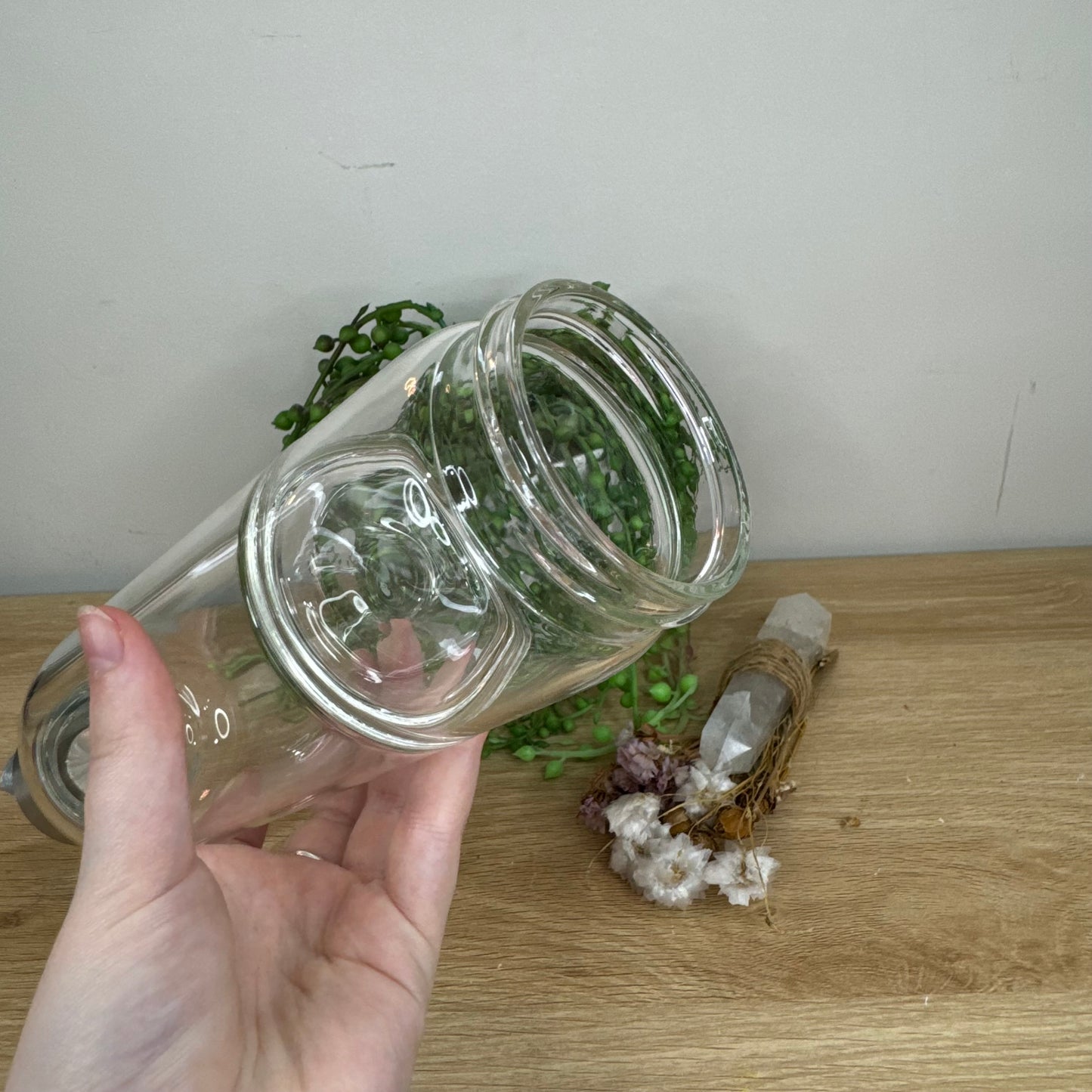 Glass Chip Drink Bottle