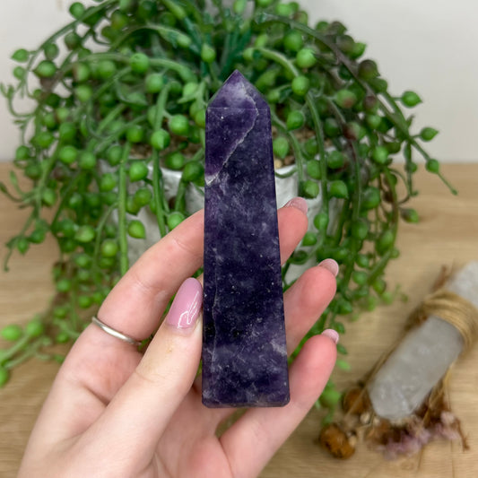 Lepidolite Point (Y610)