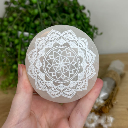 Selenite Mandala (K247)