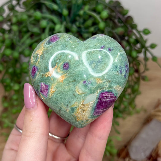 Ruby In Fuchsite Heart (Y636)