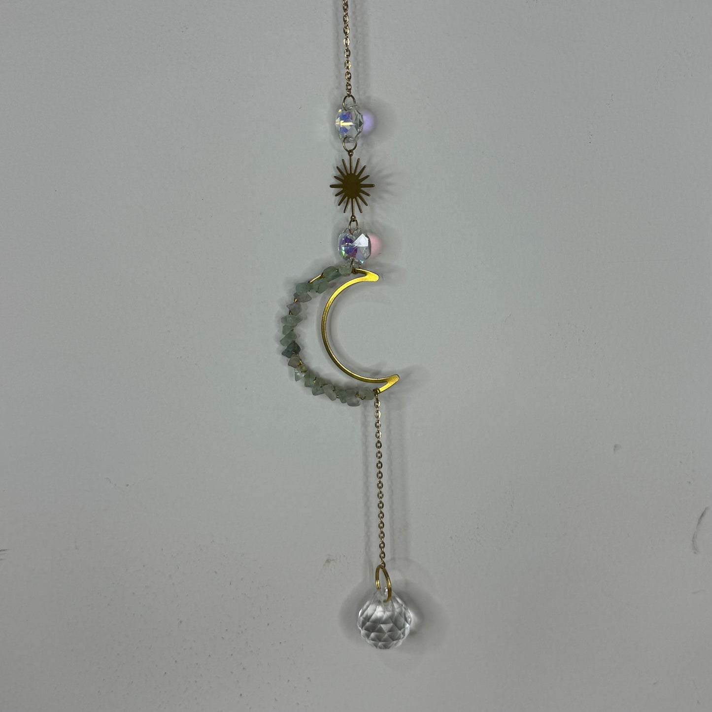 Fluorite Moon Sun Catcher