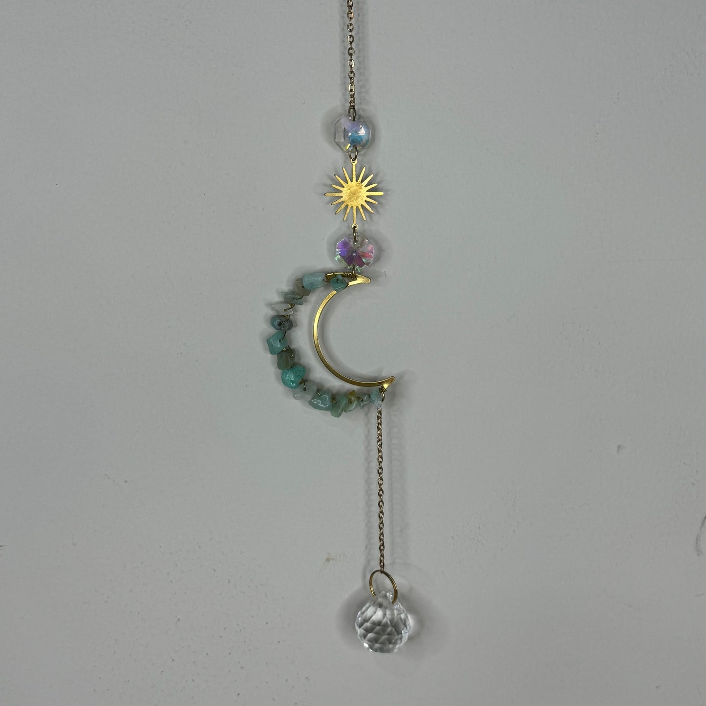 Amazonite Moon Sun Catcher