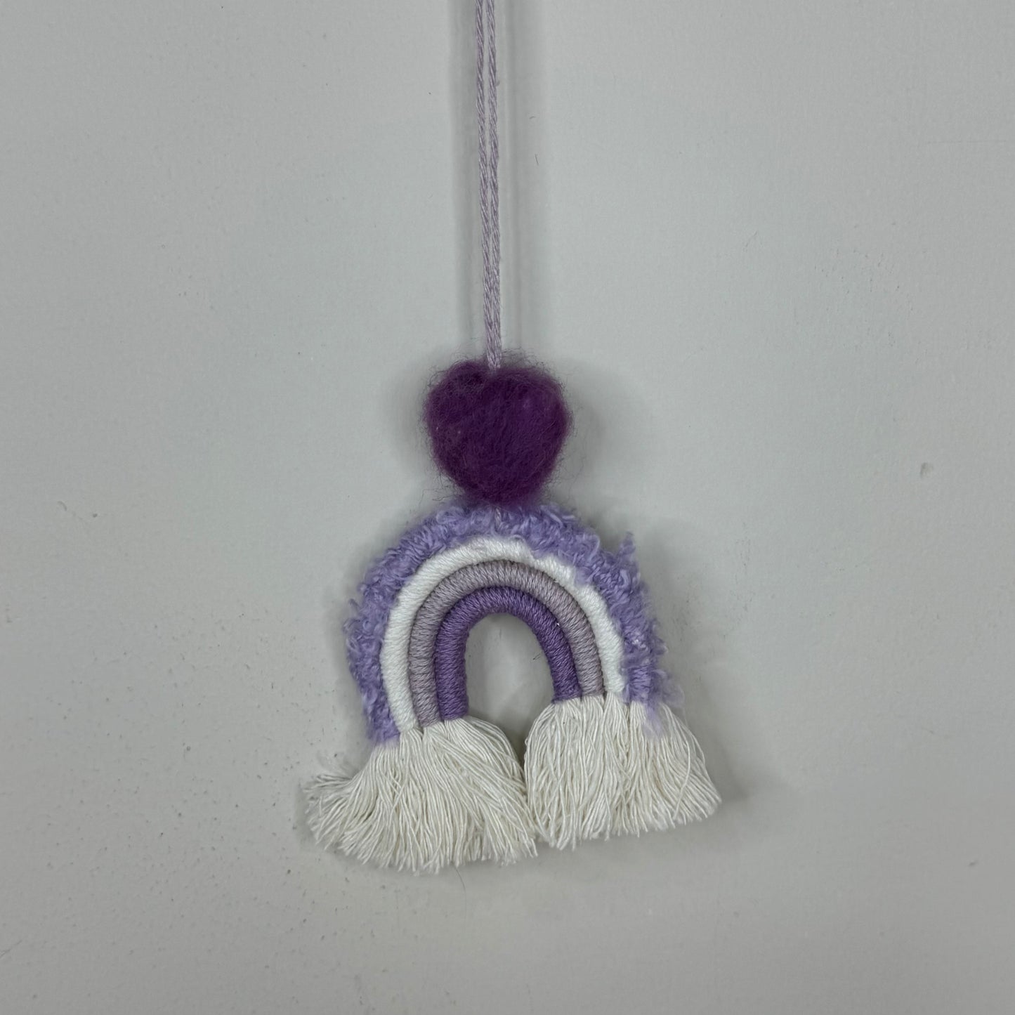 Purple Macrame Rainbow Hanger (D797) (D796)