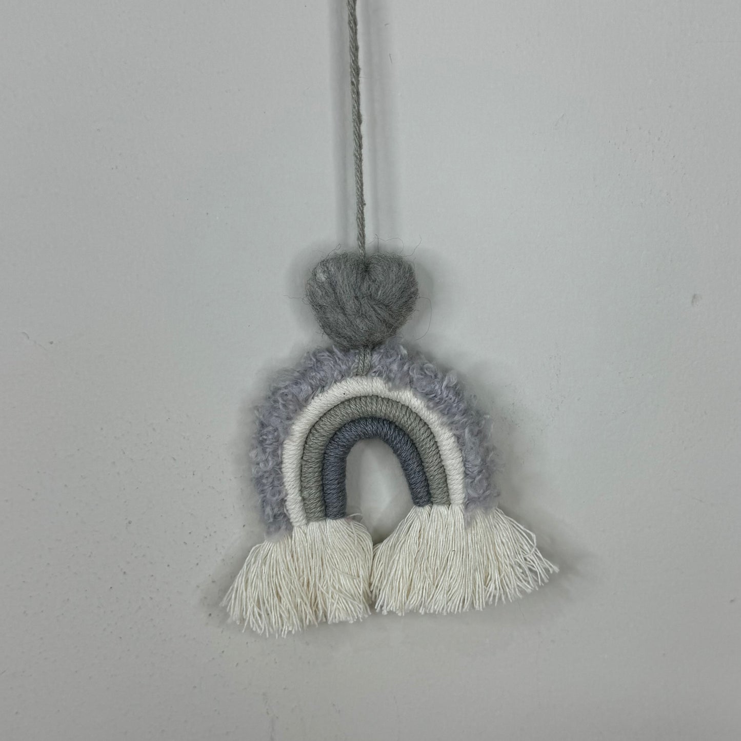 Grey Rainbow Macrame Hanger (D653) (D654)