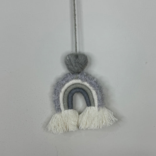 Grey Rainbow Macrame Hanger (D653) (D654)