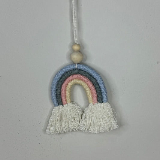 Blue / Pink Macrame Rainbow Hanger (D800) (D802)