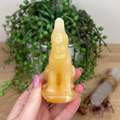 Yellow Calcite Wolf (Y502)