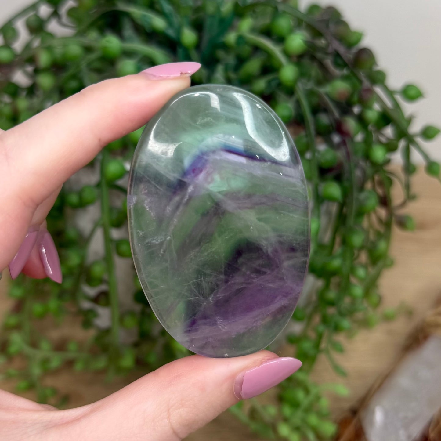 Fluorite Palm Stone (Y788)