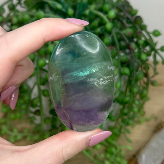 Fluorite Palm Stone (Y790)