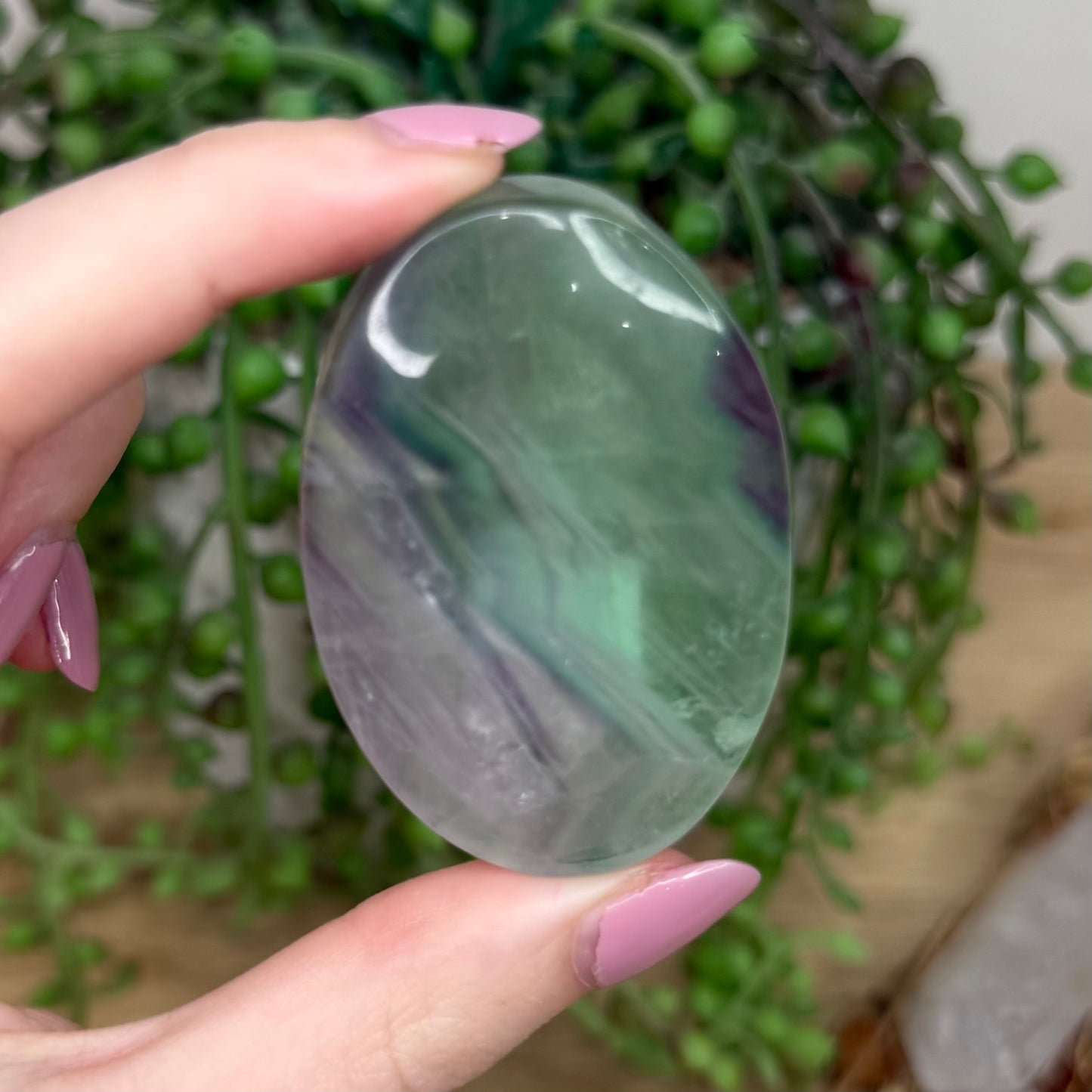 Fluorite Palm Stone (Y787)