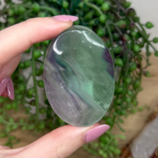 Fluorite Palm Stone (Y787)