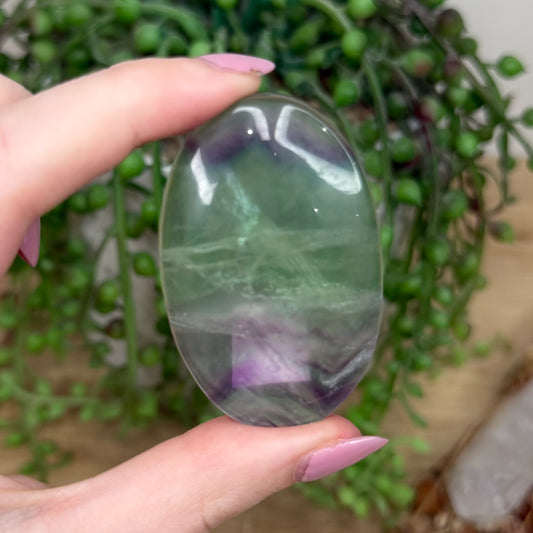 Fluorite Palm Stone (Y785)
