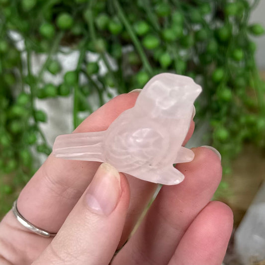 Rose Quartz Bird (S455)