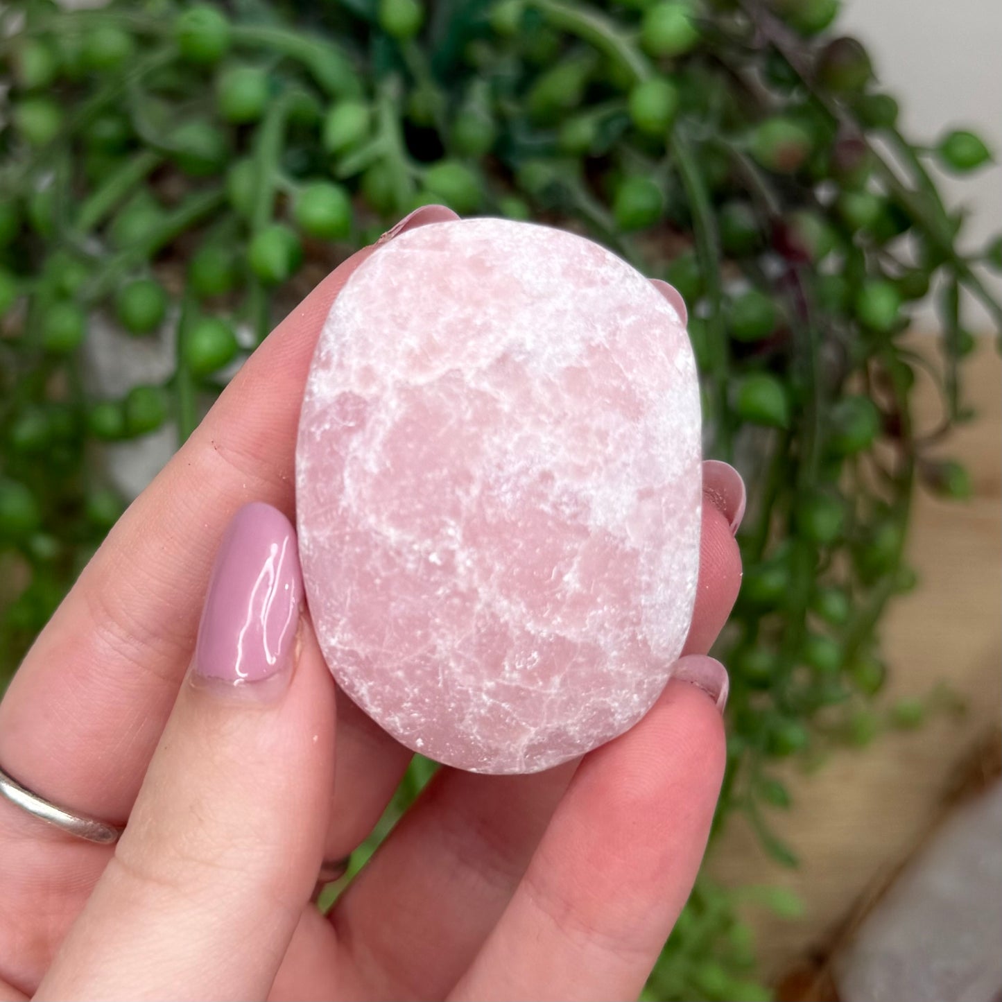 Pink Opal Palm Stone (Y469)
