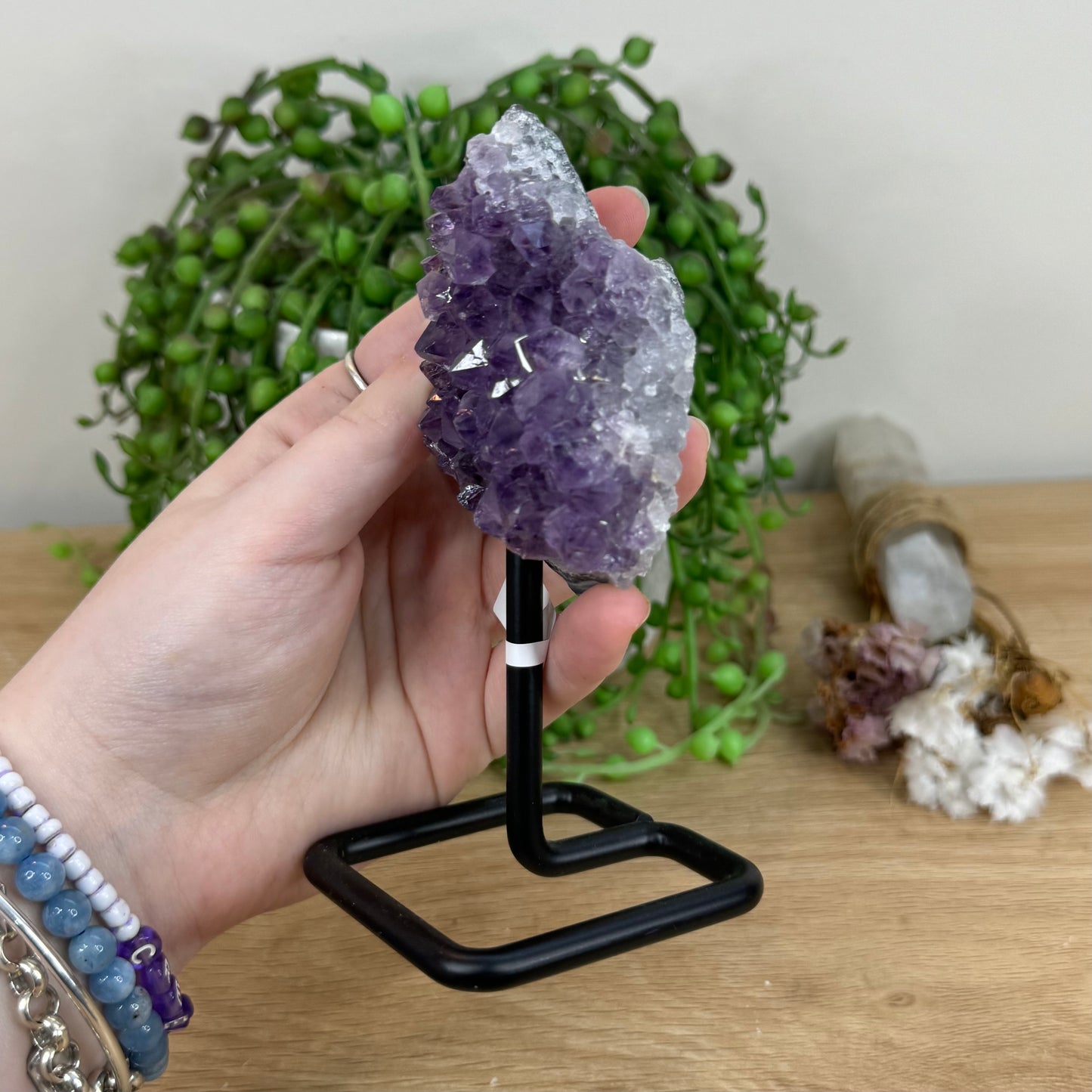 Amethyst Cluster On Stand (K932)