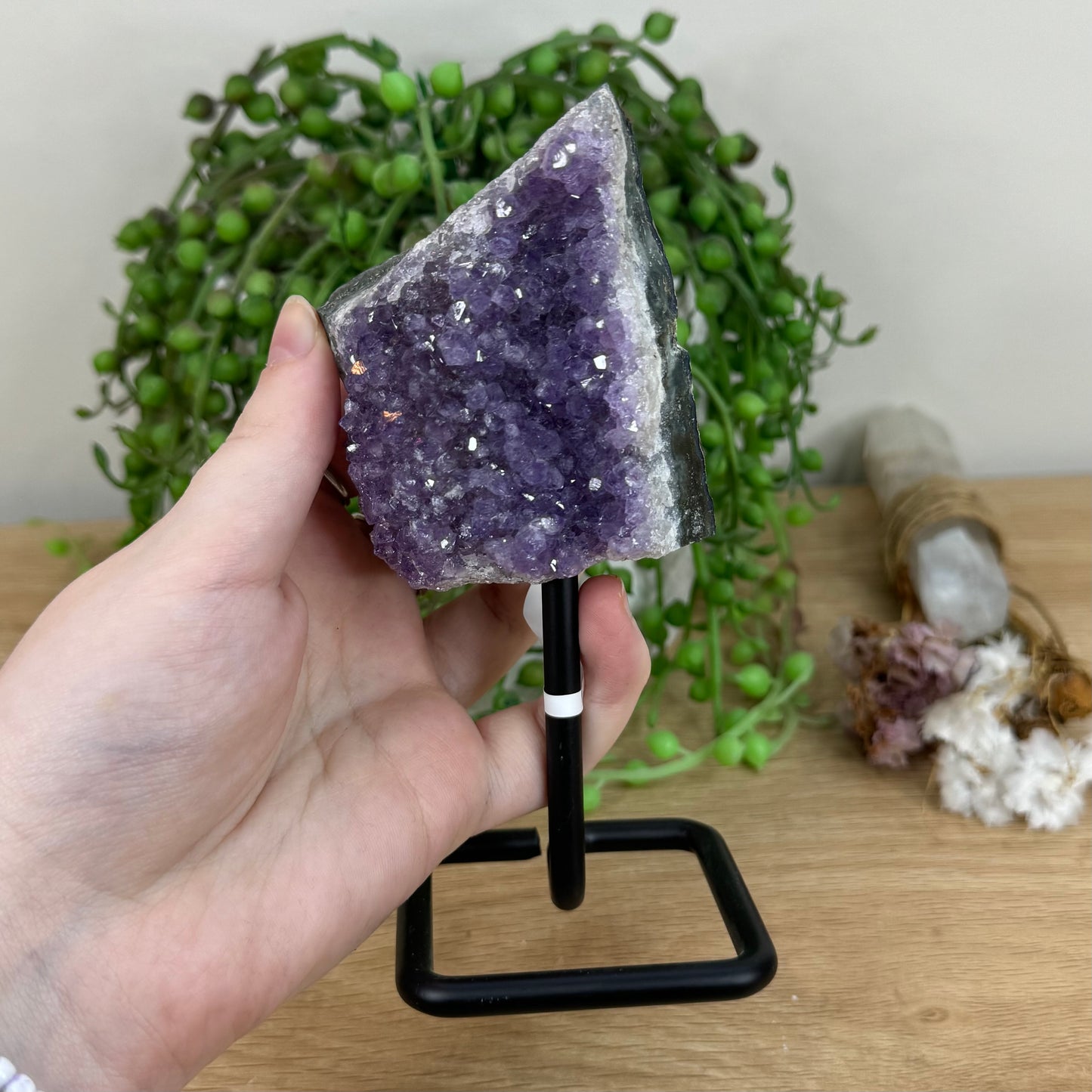 Amethyst Cluster On Stand (K934)