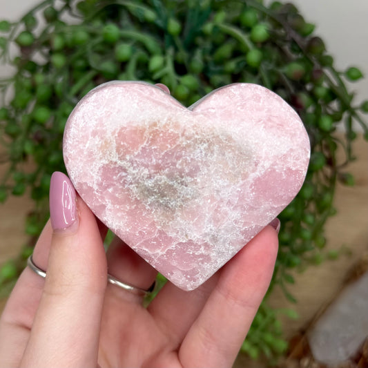 Pink Opal Heart (Y490)
