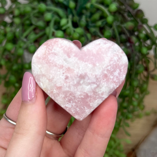 Pink Opal Heart (Y482)