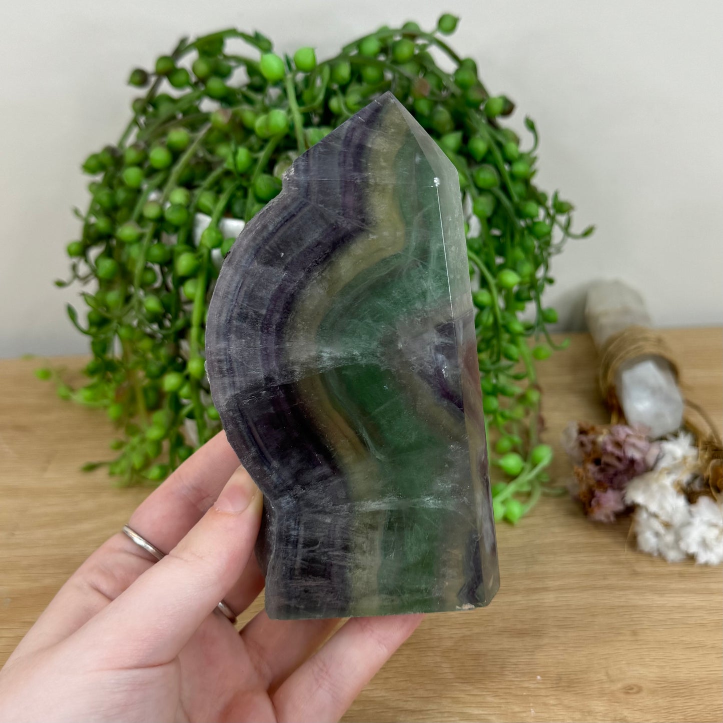 Rainbow Fluorite Tower (B496)