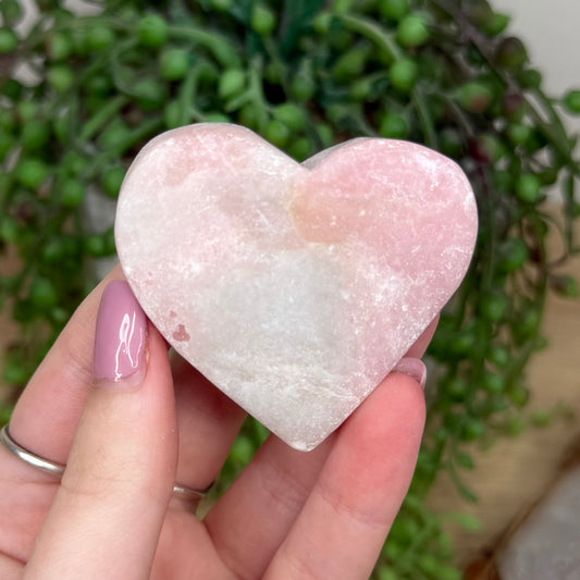 Pink Opal Heart (Y484)