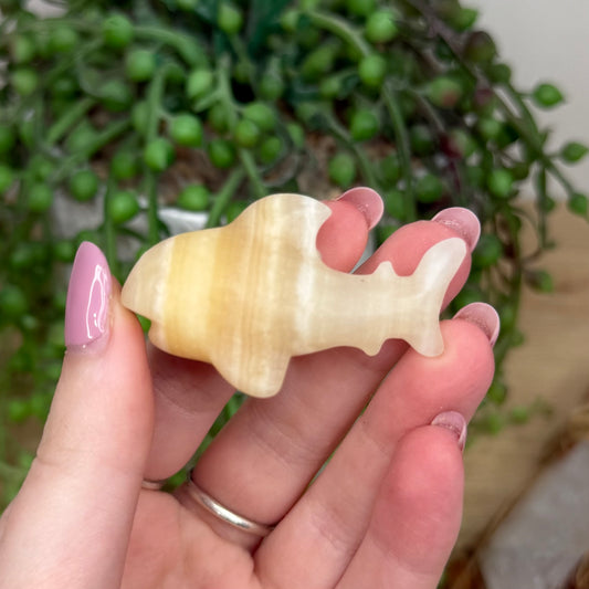 Yellow Calcite Shark (Y551)