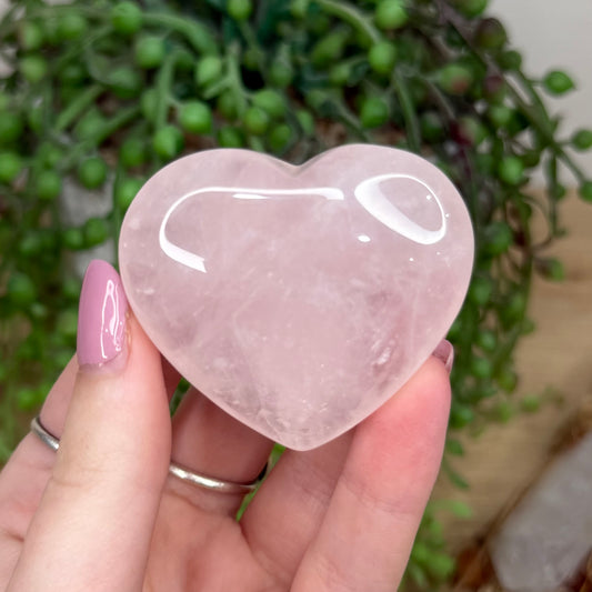 Rose Quartz Heart (Y455)