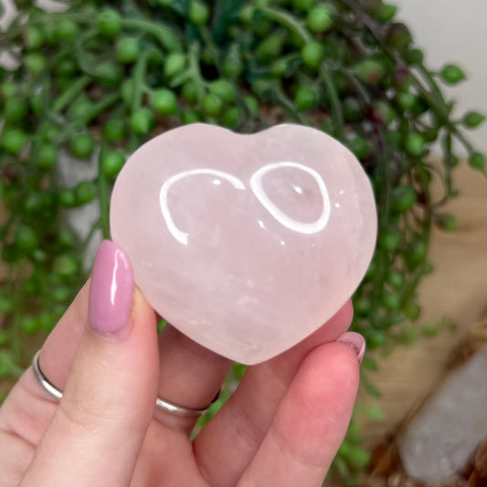 Rose Quartz Heart (Y524)