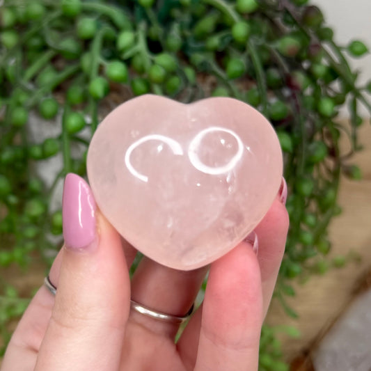 Rose Quartz Heart (Y523)