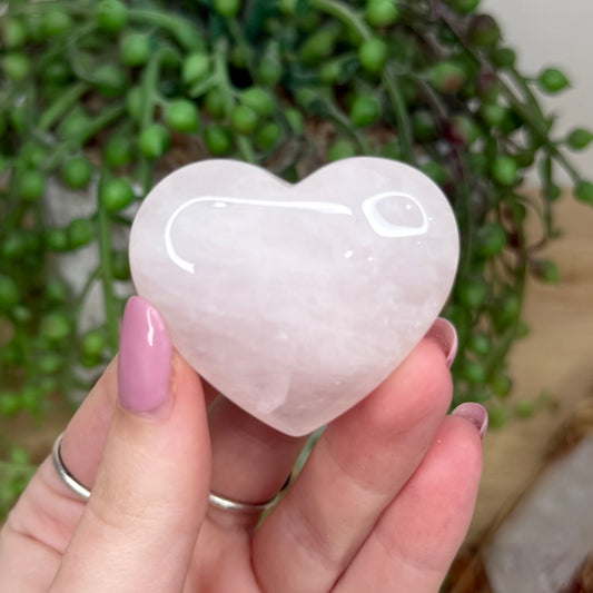 Rose Quartz Heart (Y452)