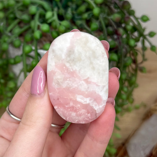 Pink Opal Palm Stone (Y471)