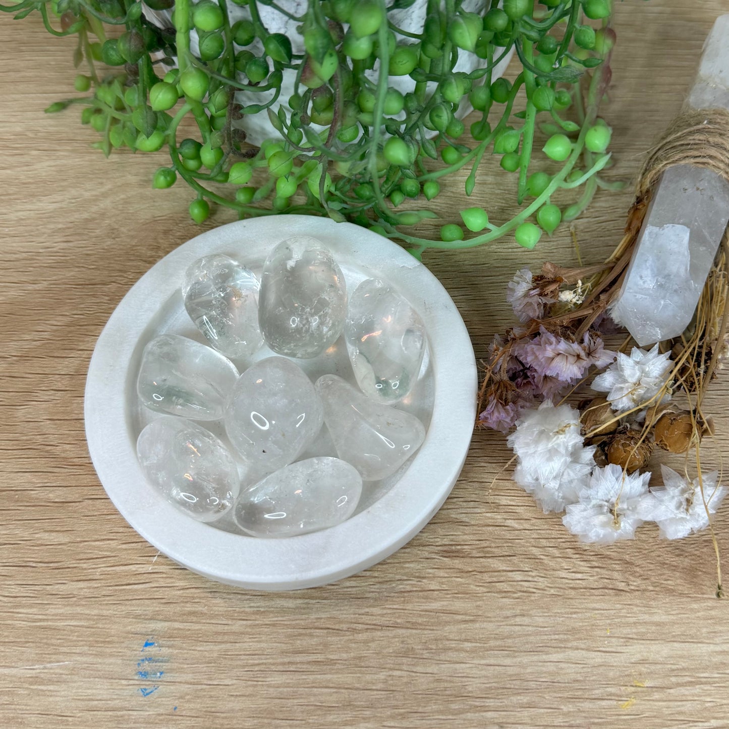 Clear Quartz Tumbles