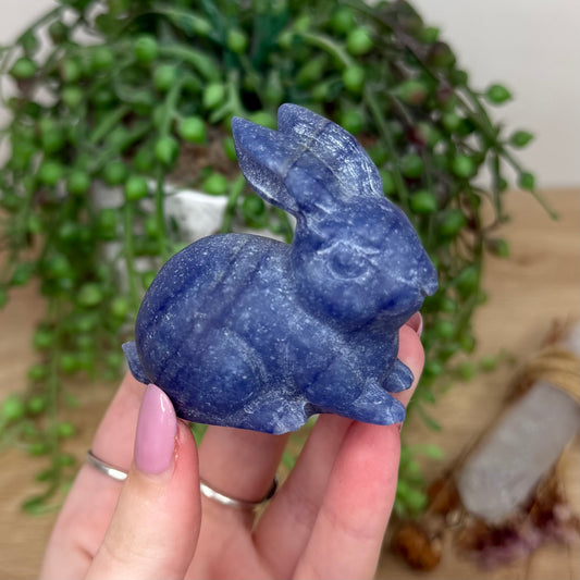 Blue Aventurine Bunny (Y233)