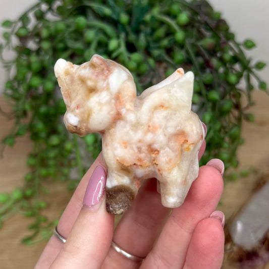 Amber Calcite Pegasus (Y286)