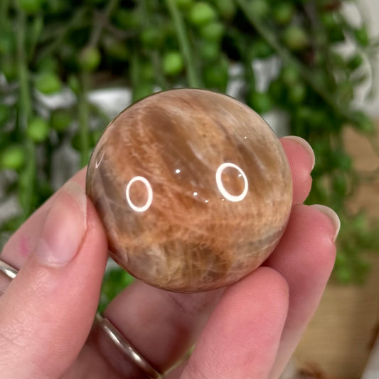 Peach Moonstone / Sunstone Sphere (S615)
