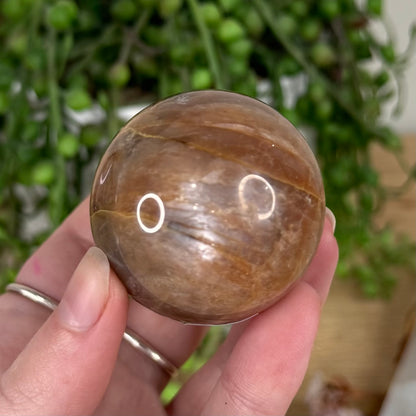 Peach Moonstone / Sunstone Sphere (S630)