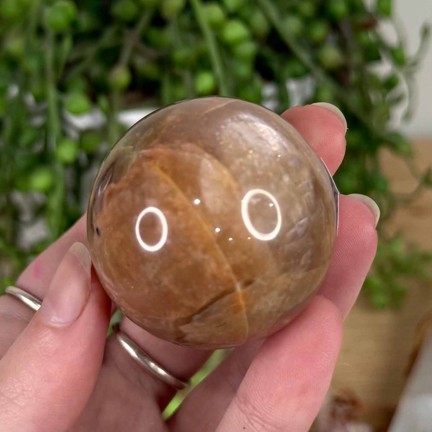 Peach Moonstone / Sunstone Sphere (S630)