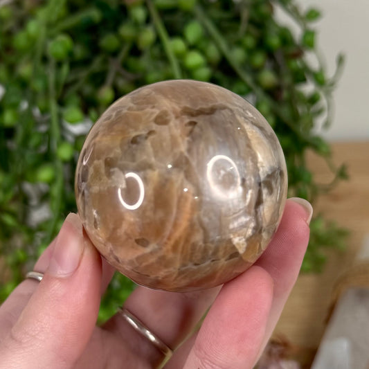 Peach Moonstone / Sunstone Sphere (S633)