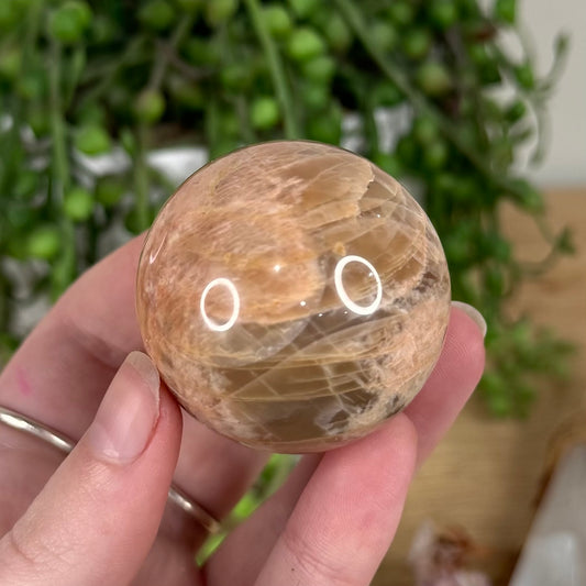 Peach Moonstone / Sunstone Sphere (S629)