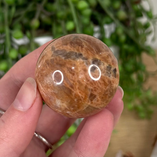 Peach Moonstone / Sunstone Sphere (S620)