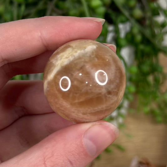 Peach Moonstone / Sunstone Sphere (S608)