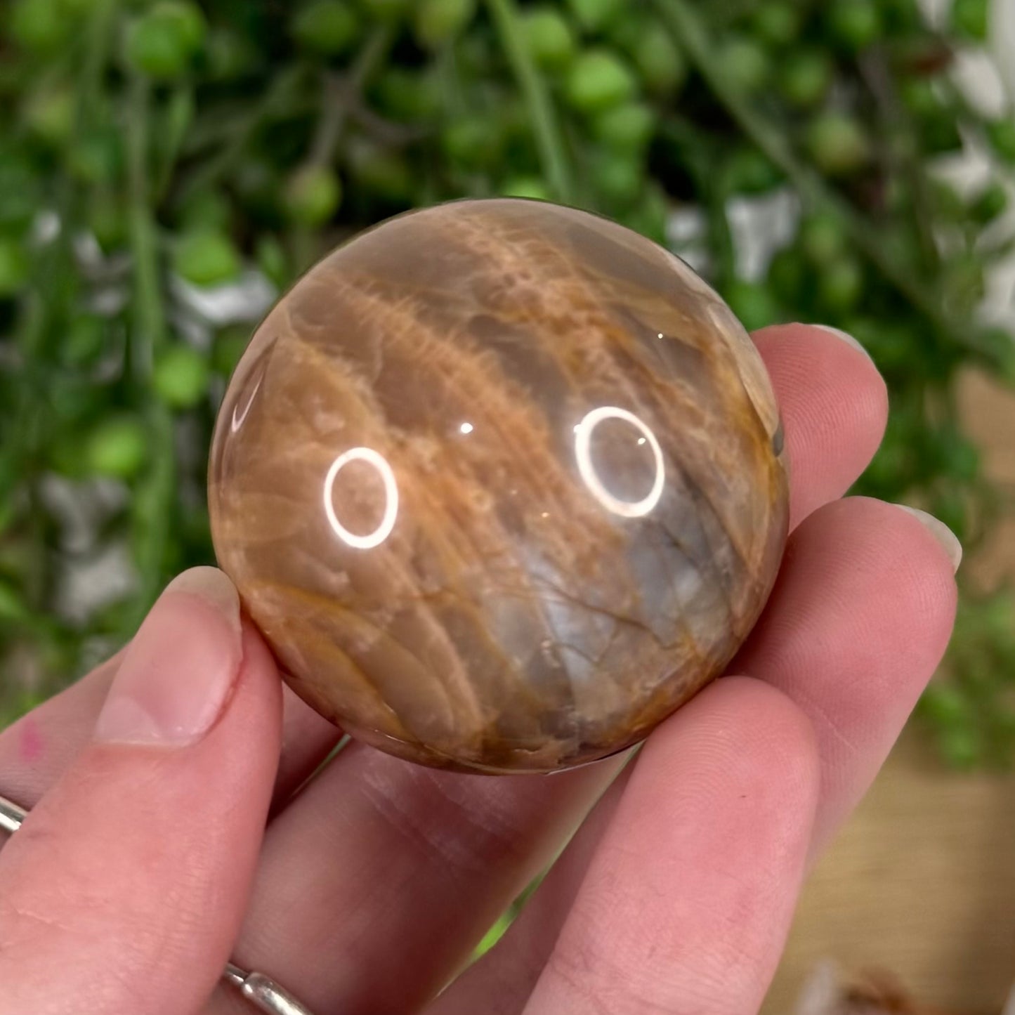 Peach Moonstone / Sunstone Sphere (S624)