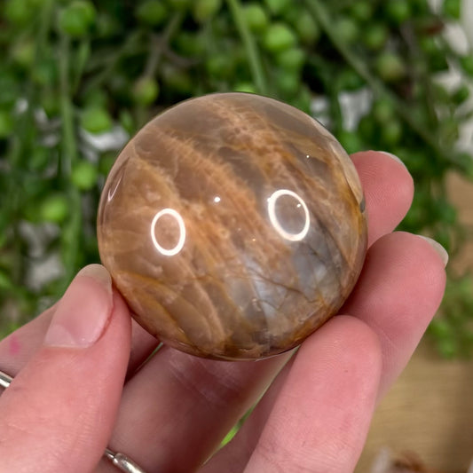 Peach Moonstone / Sunstone Sphere (S624)