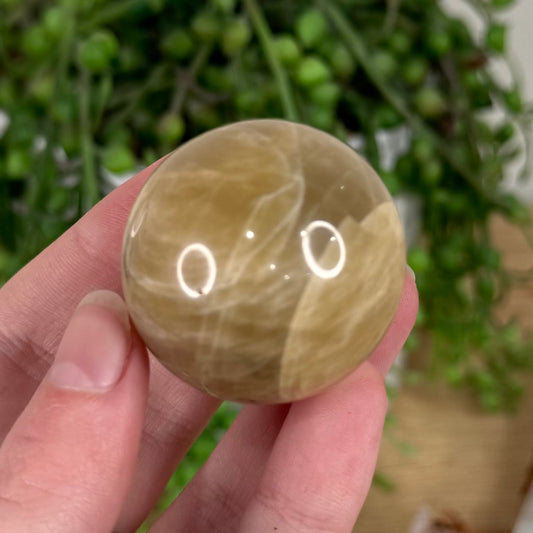 Peach Moonstone / Sunstone Sphere (S613)