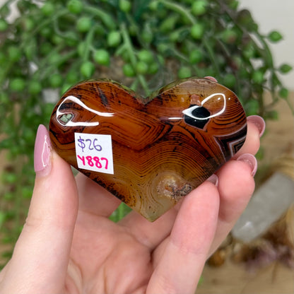 Sardonyx Heart (Y887)