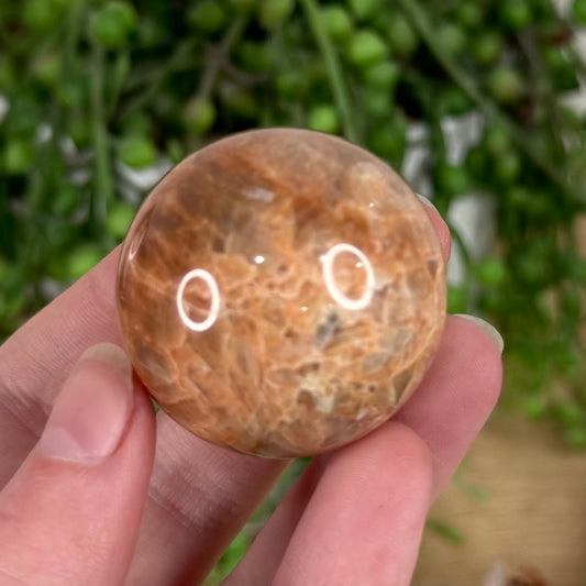 Peach Moonstone / Sunstone Sphere (S623)