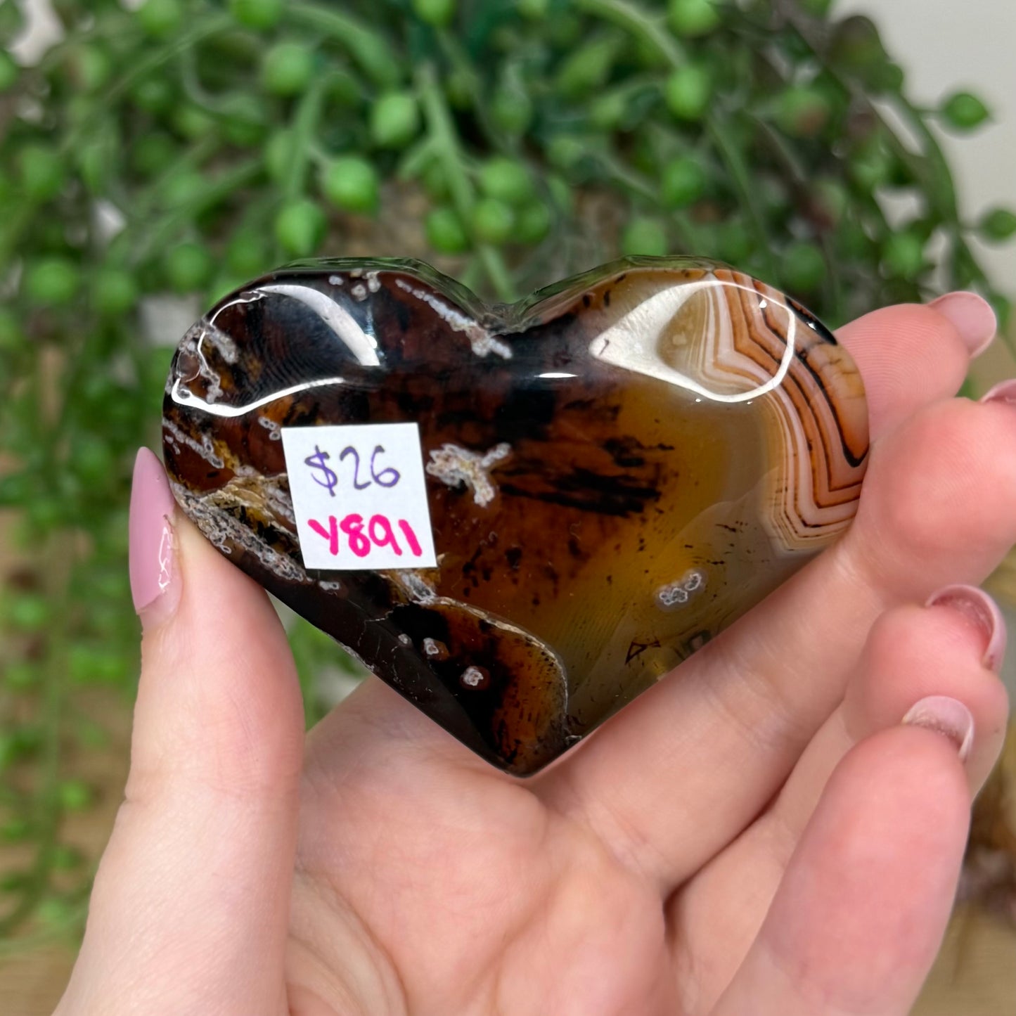 Sardonyx Heart (Y891)