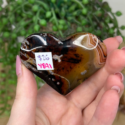 Sardonyx Heart (Y891)