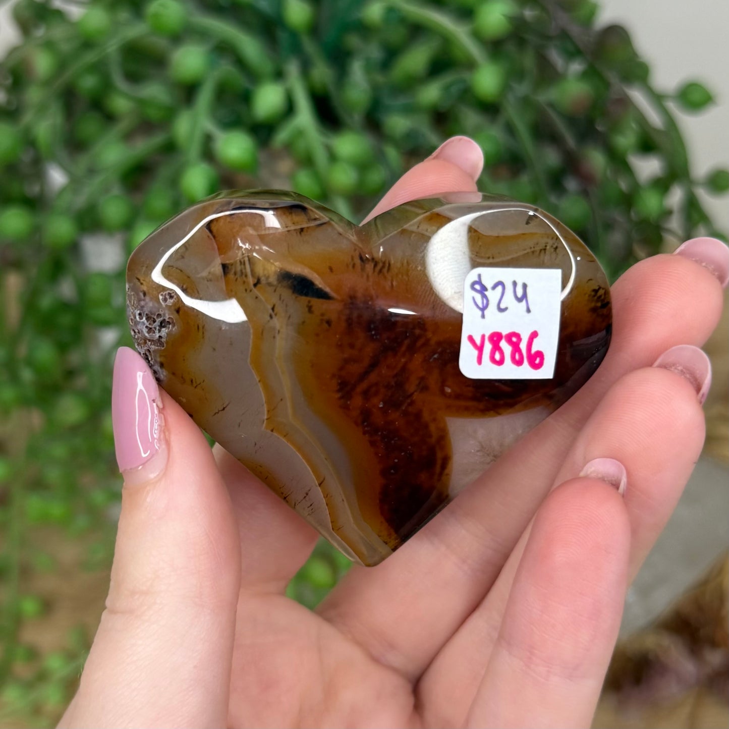 Sardonyx Heart (Y886)