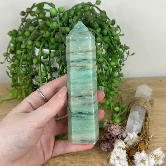 Green Banded Jasper Point(O188)